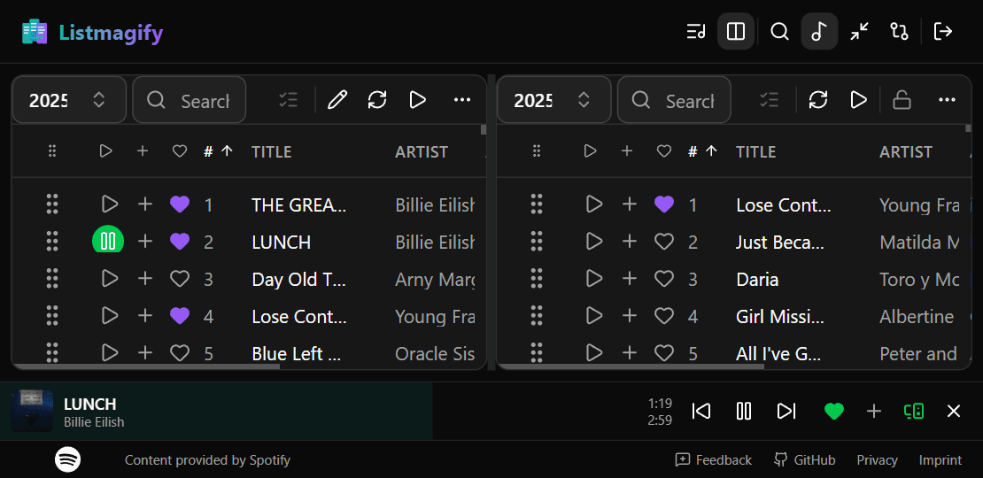 Mobile Landscape - Optimized layout for tablets